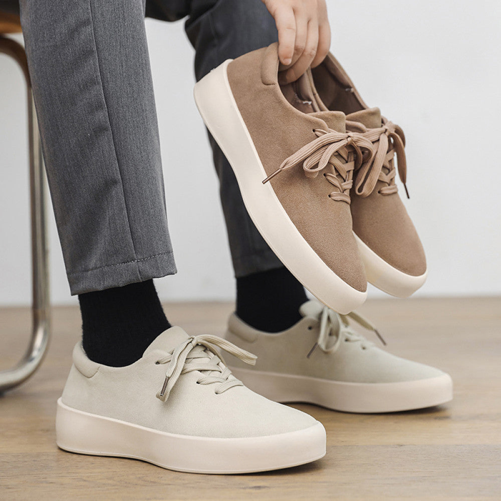 Men s shoes 2025 new autumn trend versatile retro suede leather shoes men s Hong Kong style sports and leisure work board shoes image 5