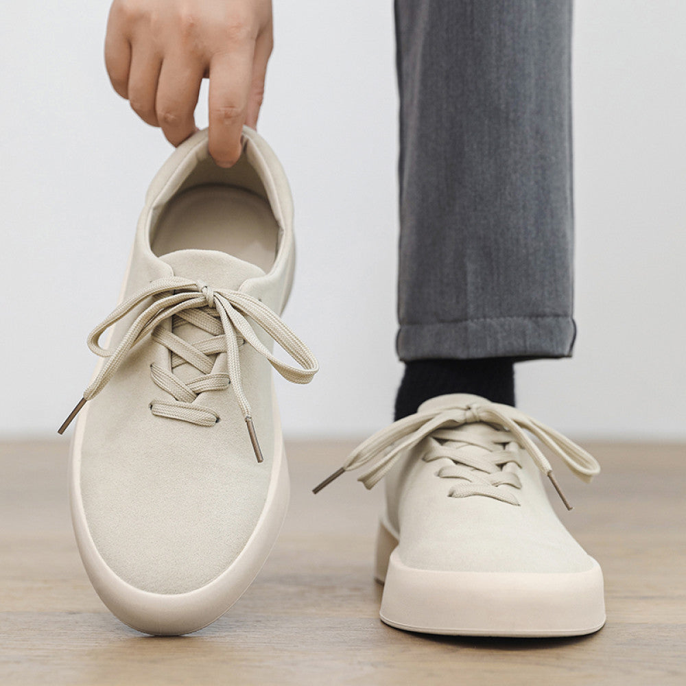 Men s shoes 2025 new autumn trend versatile retro suede leather shoes men s Hong Kong style sports and leisure work board shoes image 24