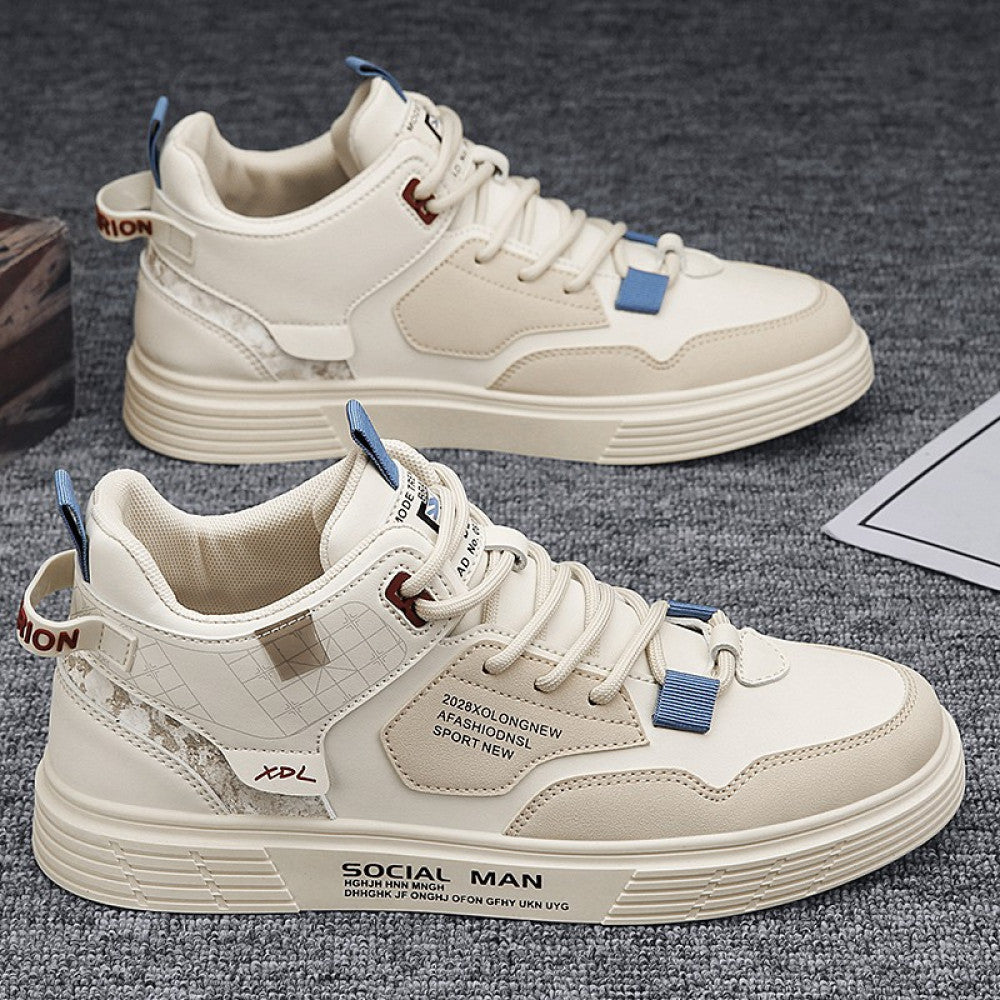 Men s shoes autumn versatile casual sports board shoes 2025 new work clothes Martin boots summer trendy shoes image 0