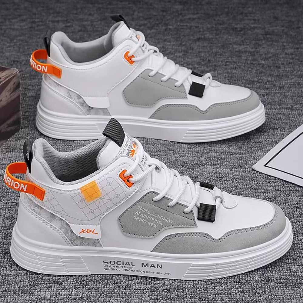 Men s shoes autumn versatile casual sports board shoes 2025 new work clothes Martin boots summer trendy shoes