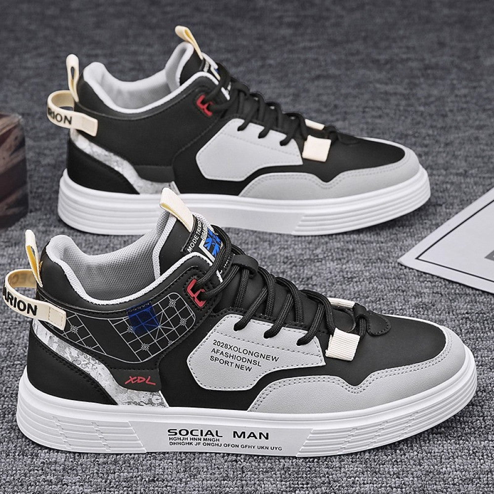 Men s shoes autumn versatile casual sports board shoes 2025 new work clothes Martin boots summer trendy shoes