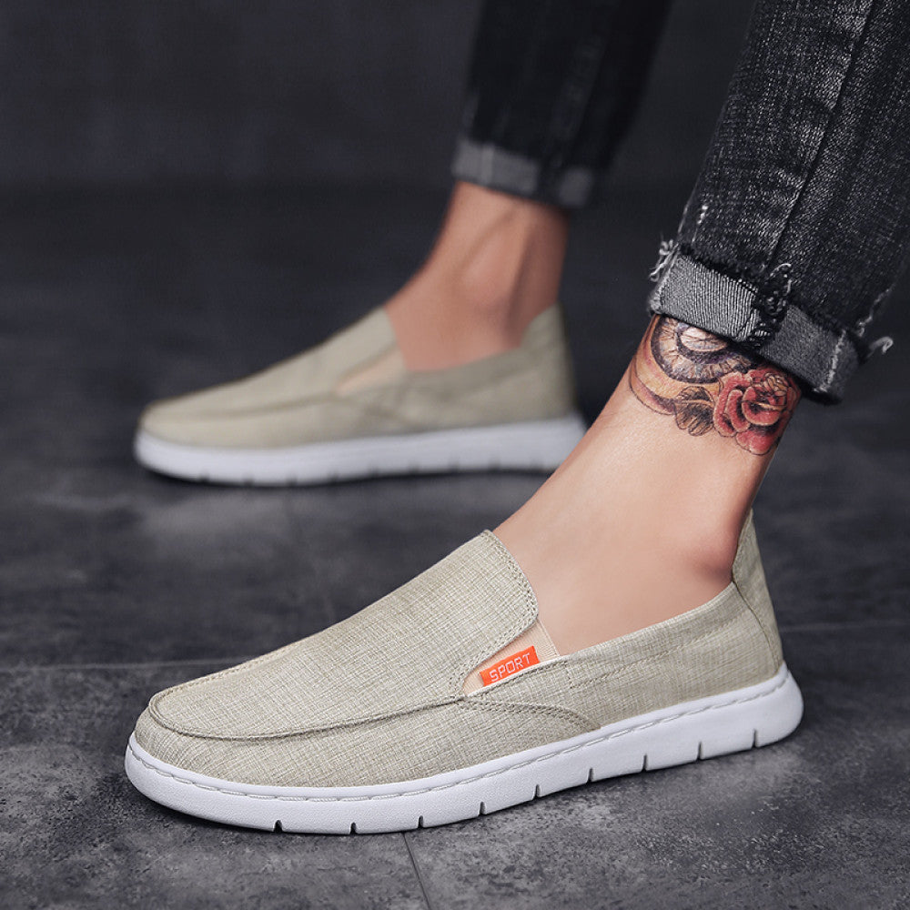 2025 new foot on autumn bean shoes men s anti odor trend canvas casual trendy shoes versatile old Beijing cloth shoes image 36