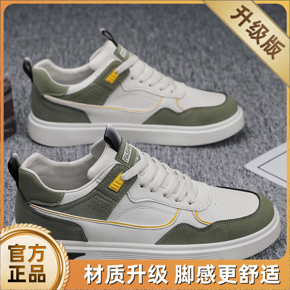 Work Men s Shoes Autumn 2025 New Waterproof Leather Face Youth Flat Shoes Summer Versatile Casual Sports Trendy Shoes