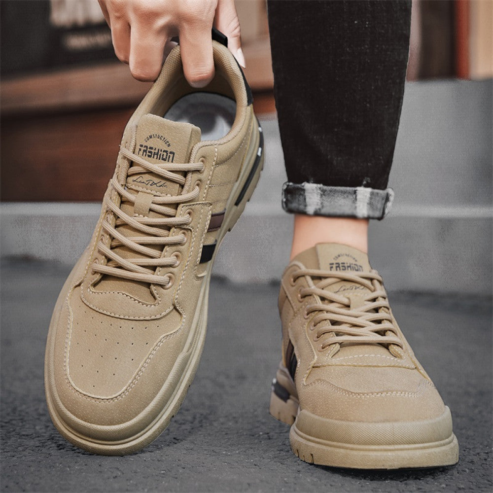 Labor protection men s shoes work on construction sites for a long time without getting tired anti slip and wear resistant low help Martin boots work lightweight workwear shoes for work image 4
