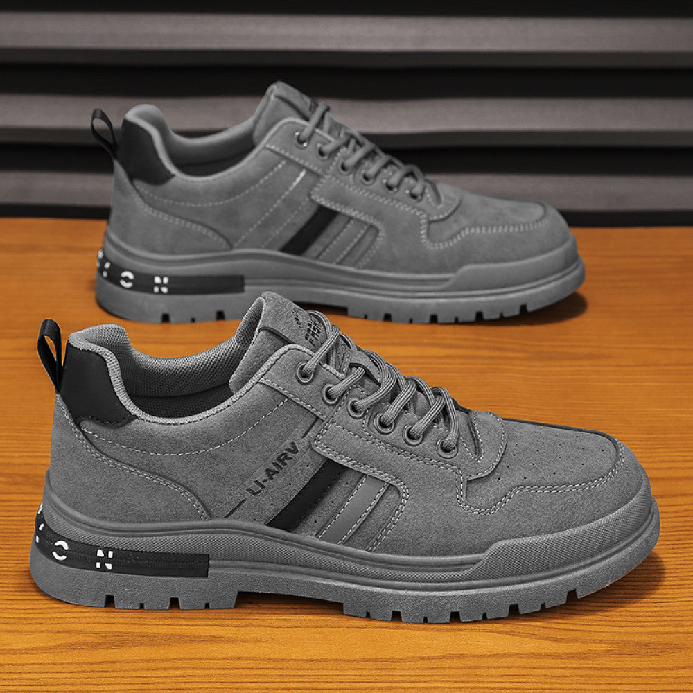 Labor protection men s shoes work on construction sites for a long time without getting tired anti slip and wear resistant low help Martin boots work lightweight workwear shoes for work