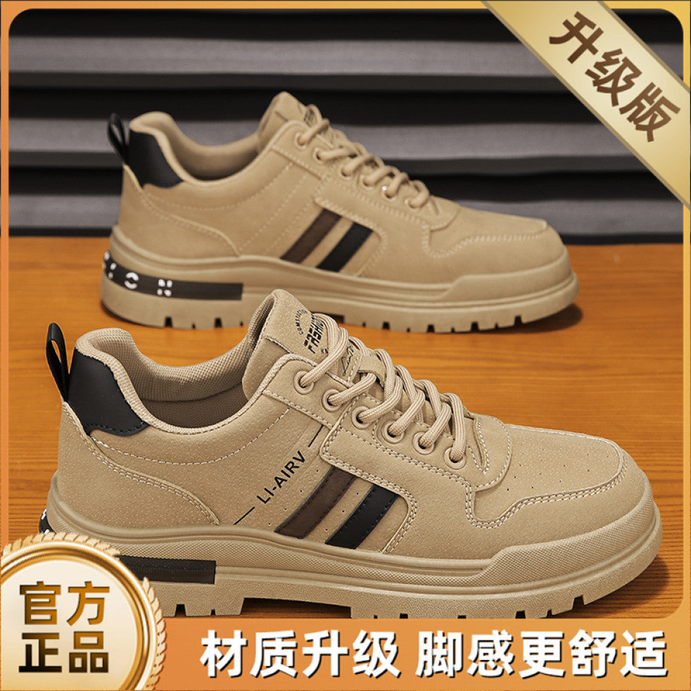 Labor protection men s shoes work on construction sites for a long time without getting tired anti slip and wear resistant low help Martin boots work lightweight workwear shoes for work image 50