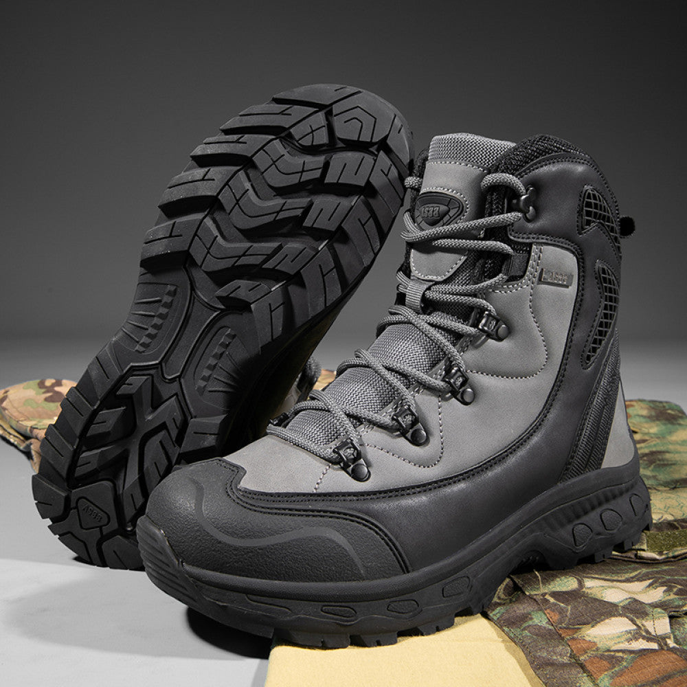 Autumn and winter new outdoor boots 47 combat boots 46 men s plus size mountain off road shoes anti fall and anti stab rescue boots image 63