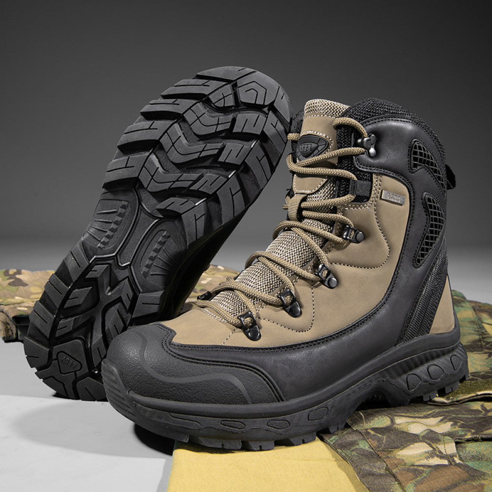 Autumn and winter new outdoor boots 47 combat boots 46 men s plus size mountain off road shoes anti fall and anti stab rescue boots image 11