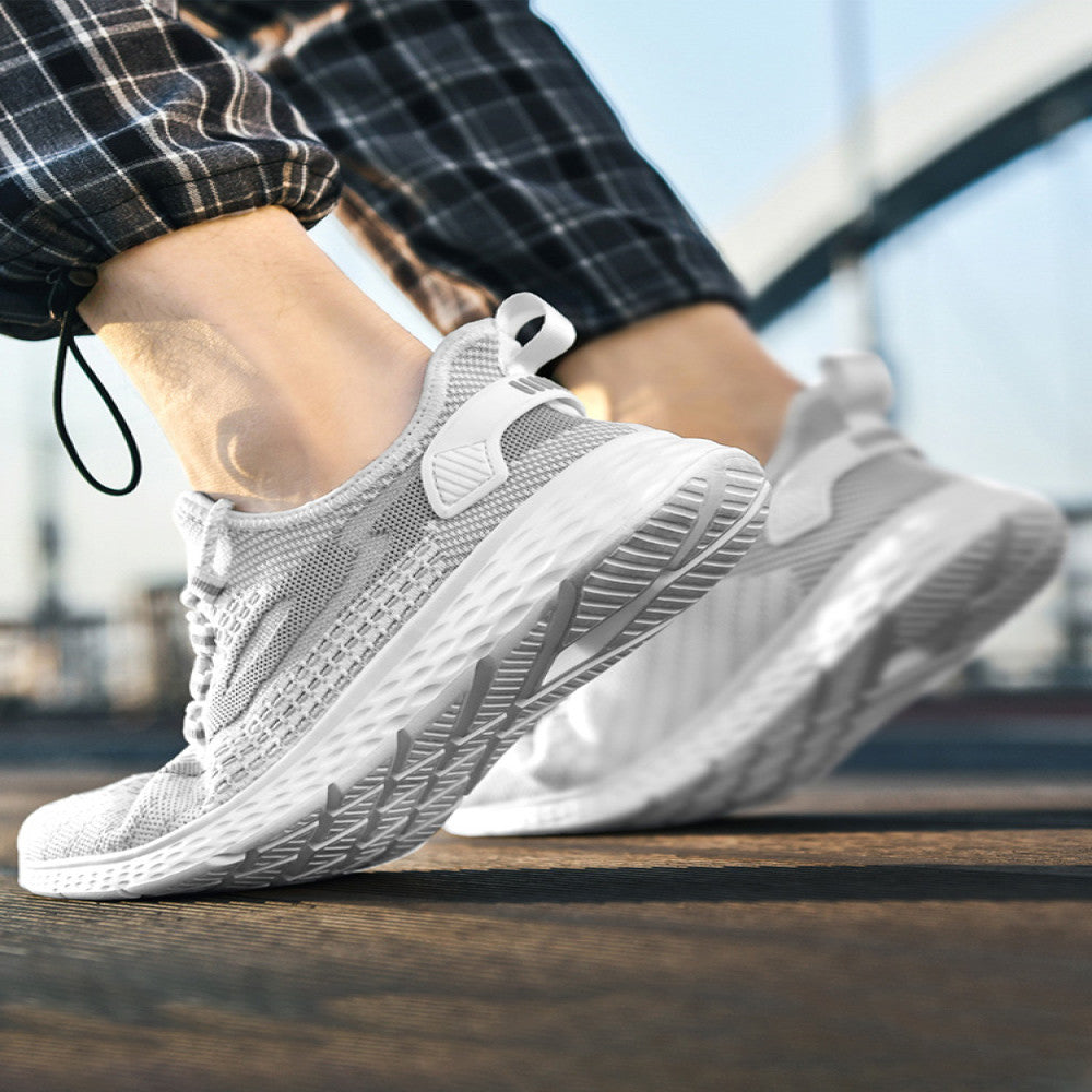 Extra large size men s shoes 46 sports shoes 47 fat feet wide 48 summer fly woven breathable mesh casual running shoes men s image 24