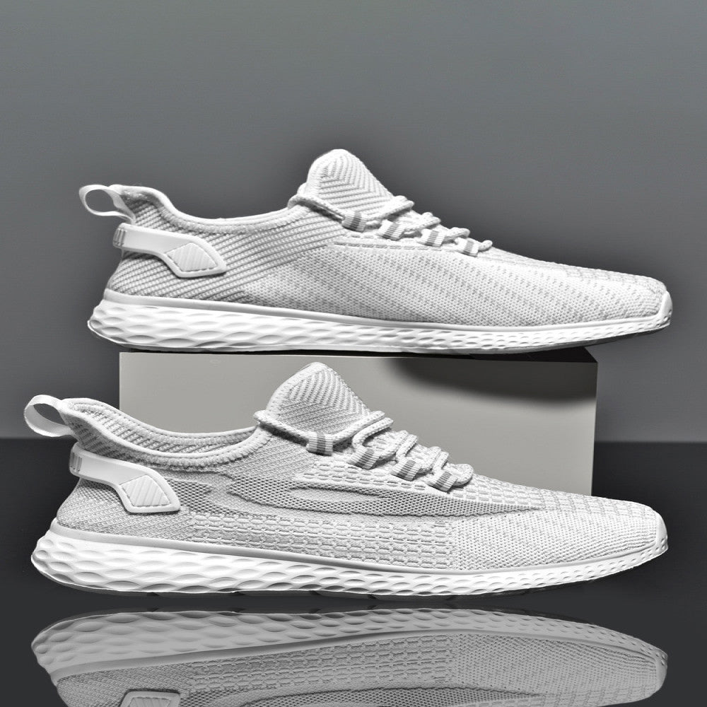 Extra large size men s shoes 46 sports shoes 47 fat feet wide 48 summer fly woven breathable mesh casual running shoes men s image 25