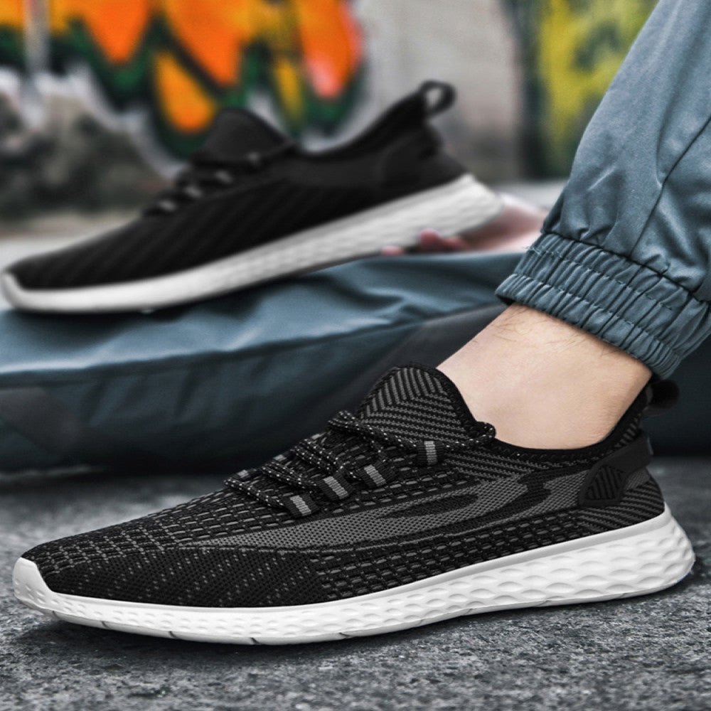 Extra large size men s shoes 46 sports shoes 47 fat feet wide 48 summer fly woven breathable mesh casual running shoes men s image 26