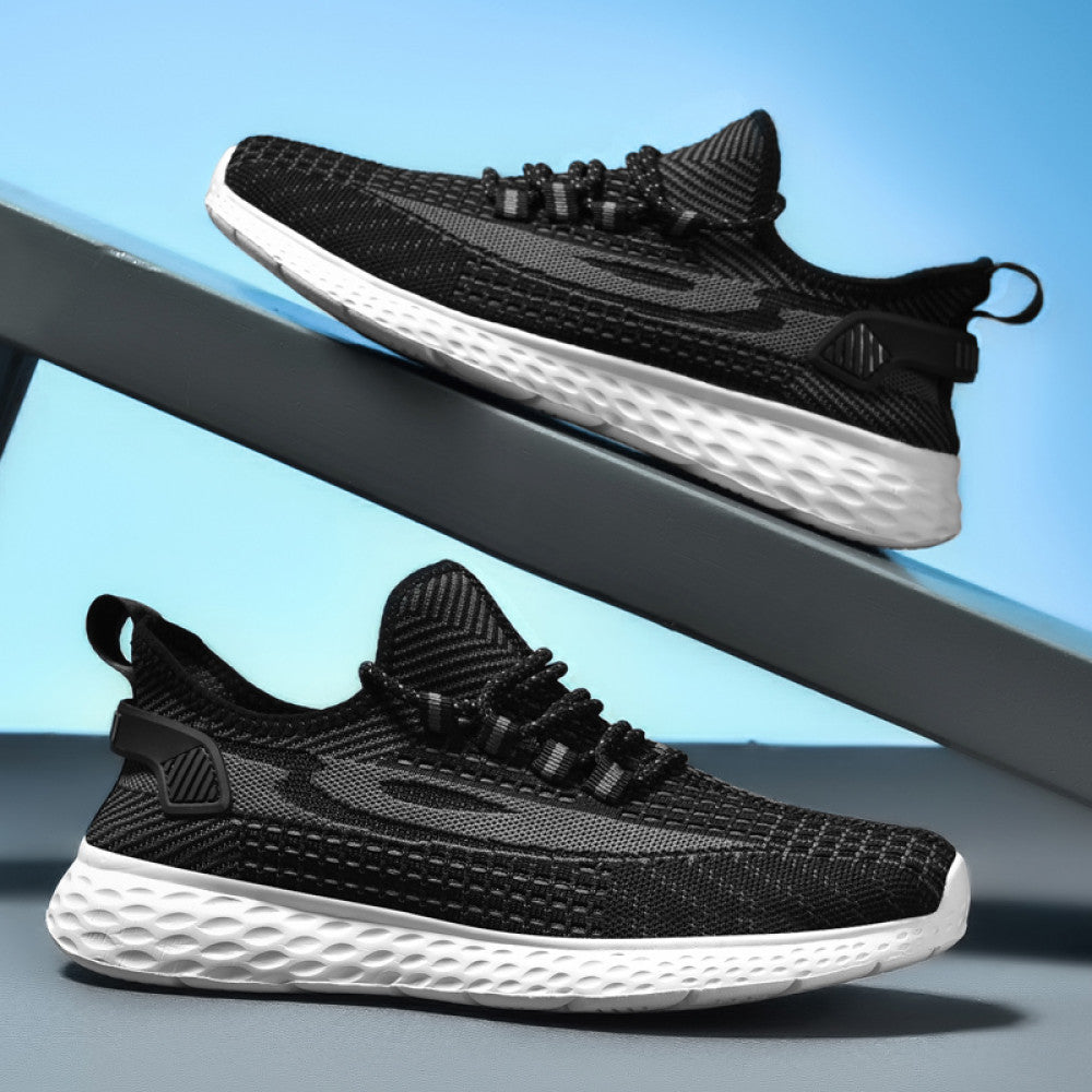 Extra large size men s shoes 46 sports shoes 47 fat feet wide 48 summer fly woven breathable mesh casual running shoes men s image 63