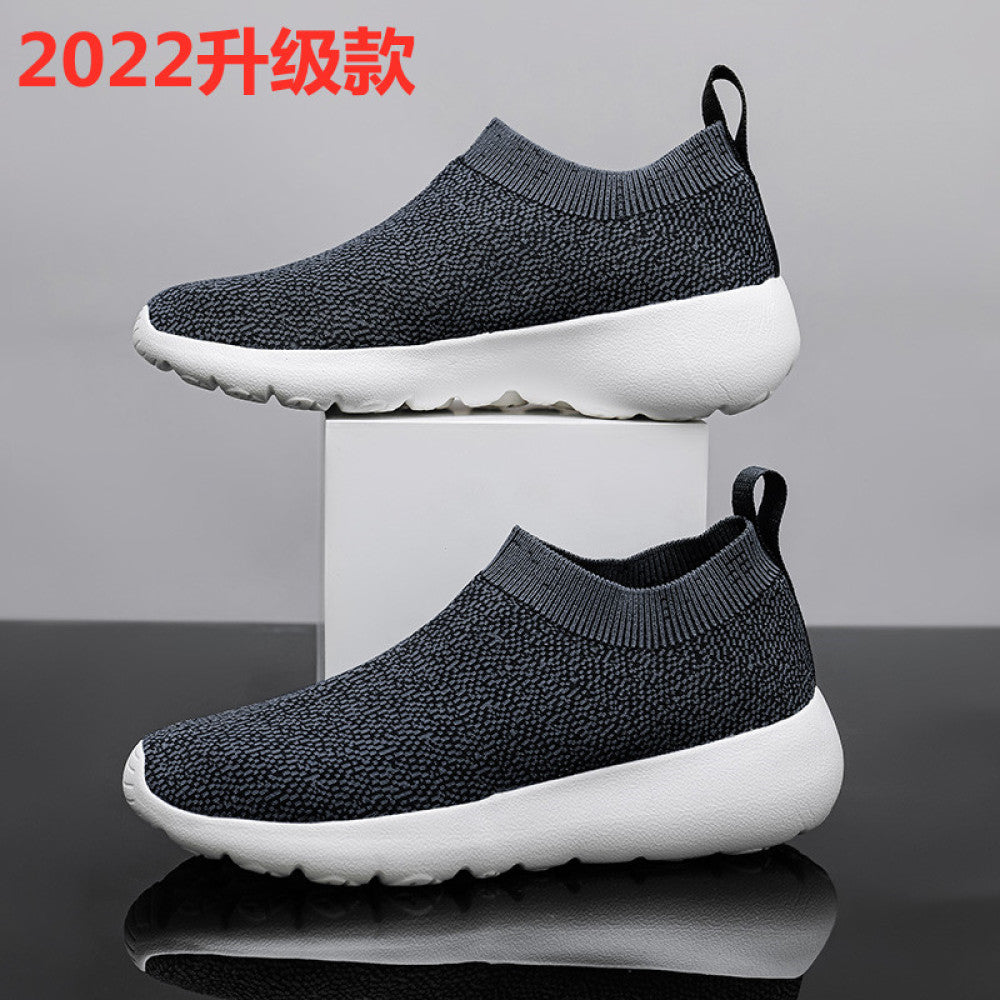 Spring new lightweight sports running shoes with anti slip and elastic soft sole cover versatile casual lazy shoes for men image 27