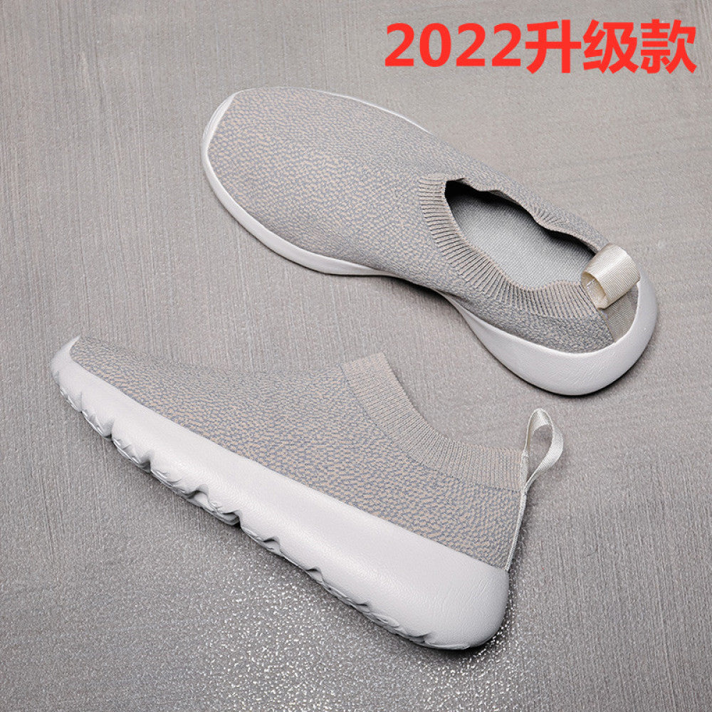 Spring new lightweight sports running shoes with anti slip and elastic soft sole cover versatile casual lazy shoes for men image 29