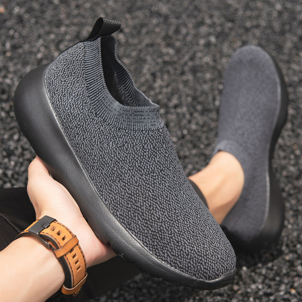 Spring new lightweight sports running shoes with anti slip and elastic soft sole cover versatile casual lazy shoes for men image 80