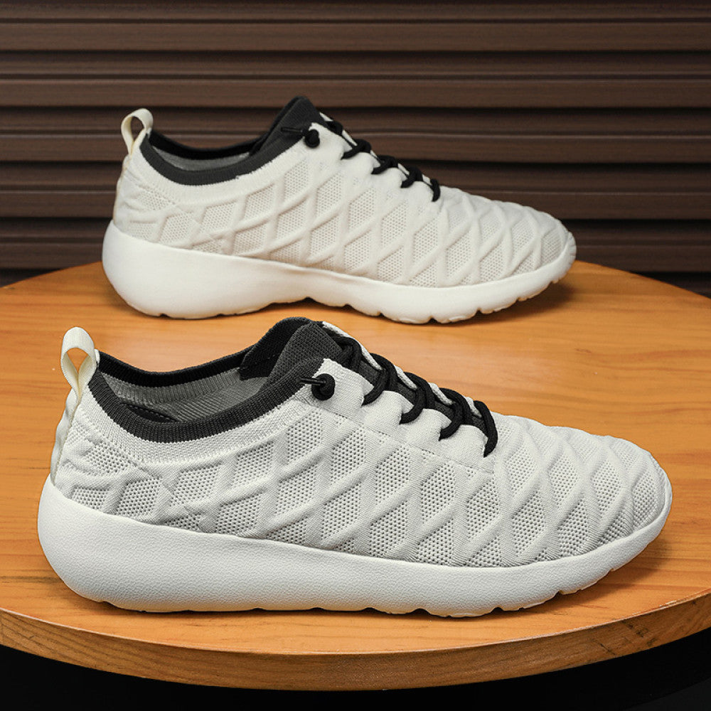Spring new lightweight sports running shoes with anti slip and elastic soft sole cover versatile casual lazy shoes for men image 15