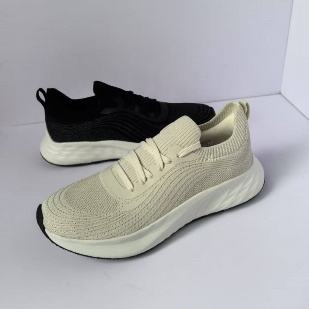 Spanish tail goods breathable mesh comfortable women s sports shoes non slip shock absorption thick sole shallow mouth casual jogging shoes image 1