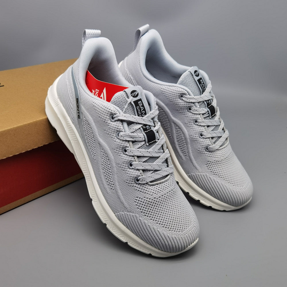 Brand shoes Bont men s classic new sports and casual mesh shoes men s Korean version trendy shoes men s flying woven white shoes image 2