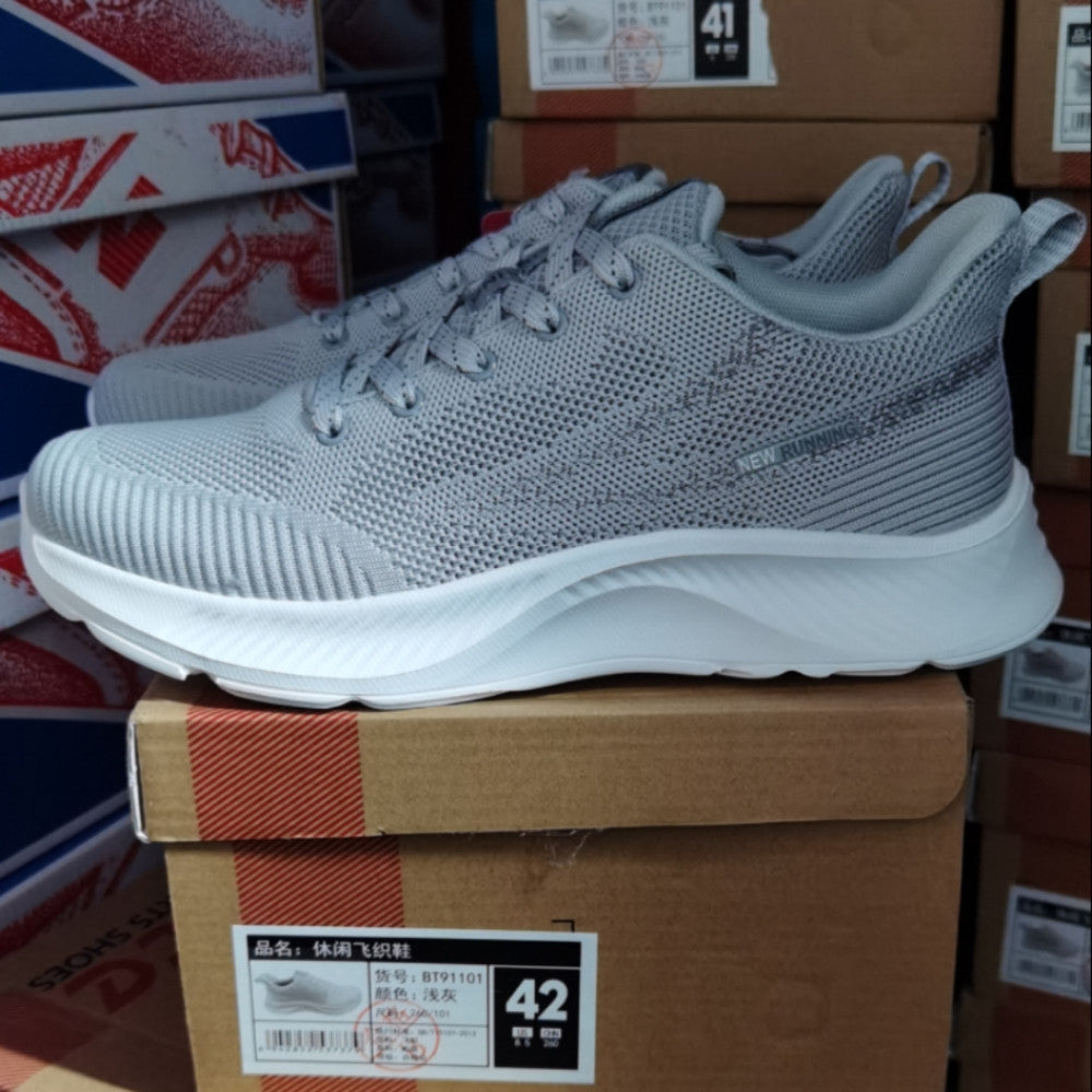 Brand shoes Bont men s classic new sports and casual mesh shoes men s Korean version trendy shoes men s flying woven white shoes image 55