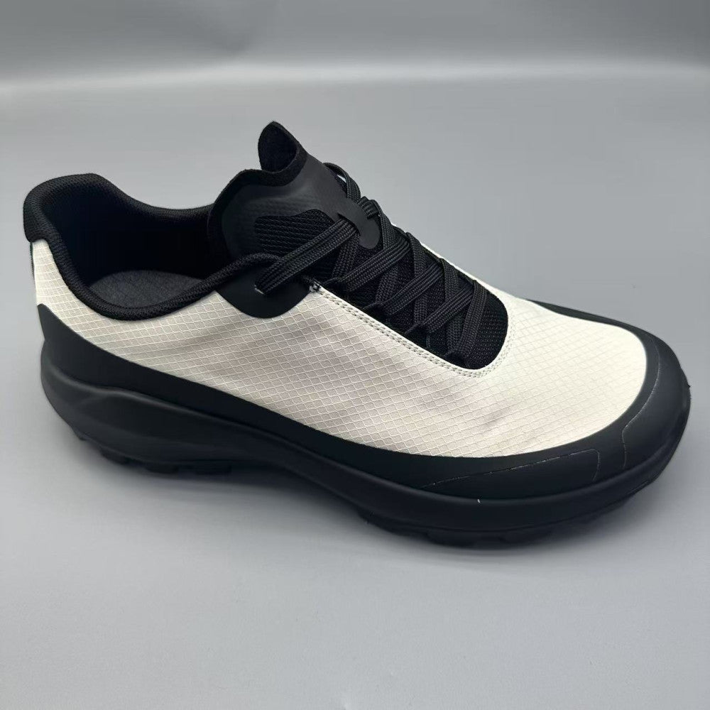 Summer sports hiking men s breathable outdoor comfortable casual running shoes commuting white shoes retro mesh shoes