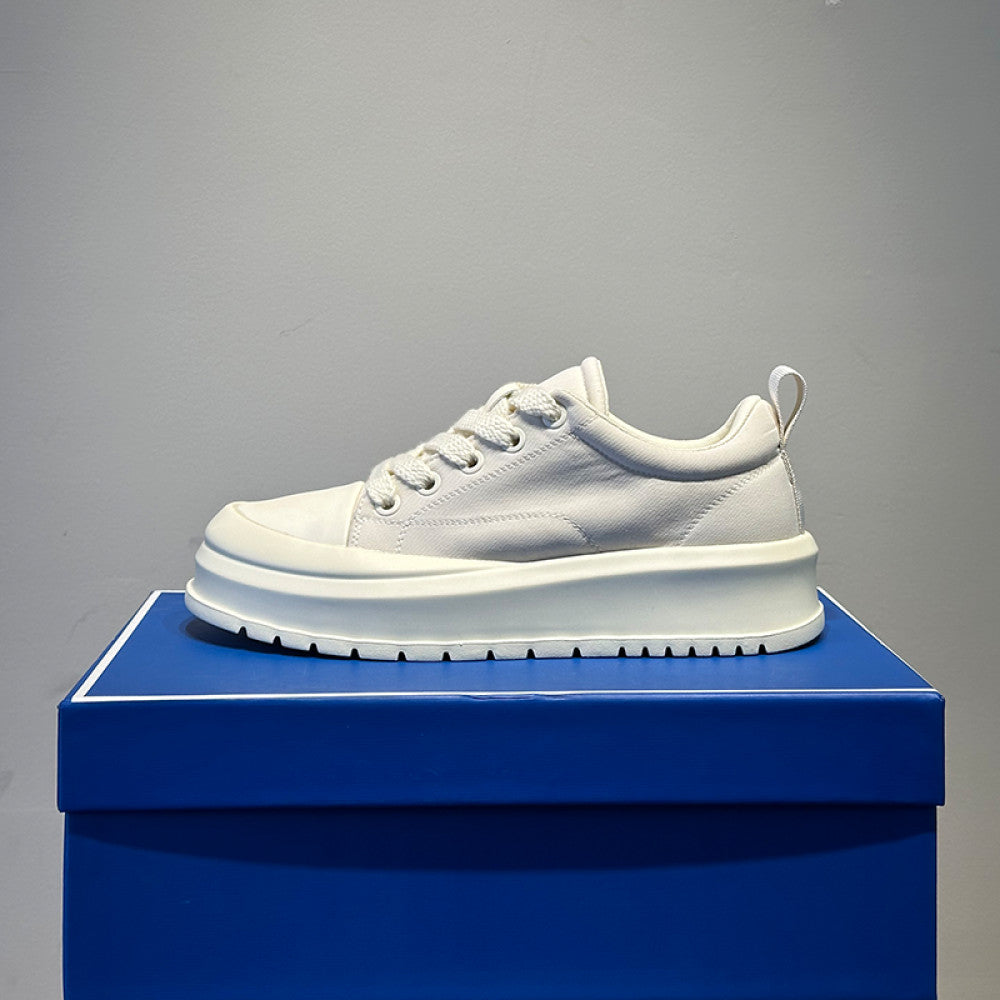 2025 Spring new style solid color sneakers comfortable soft sole heightened lightweight outdoor leisure sports men s shoes