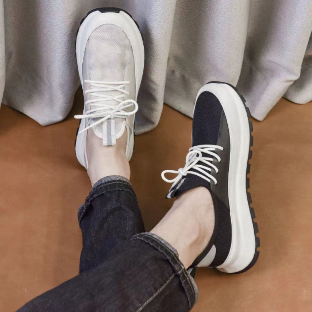 Zou Suo men s shoes genuine leather summer new versatile shoes comfortable breathable no smell foot shoes men s casual thick sole 3067 image 4