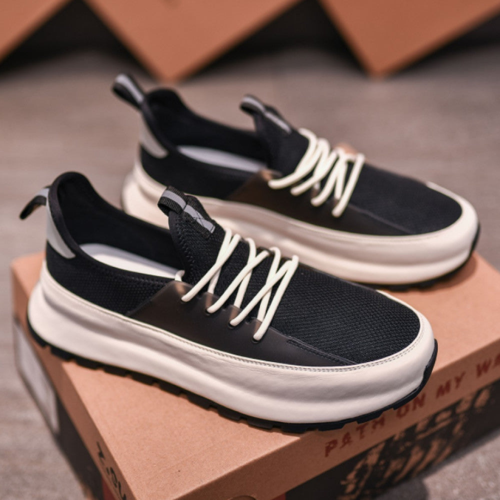 Zou Suo men s shoes genuine leather summer new versatile shoes comfortable breathable no smell foot shoes men s casual thick sole 3067 image 25
