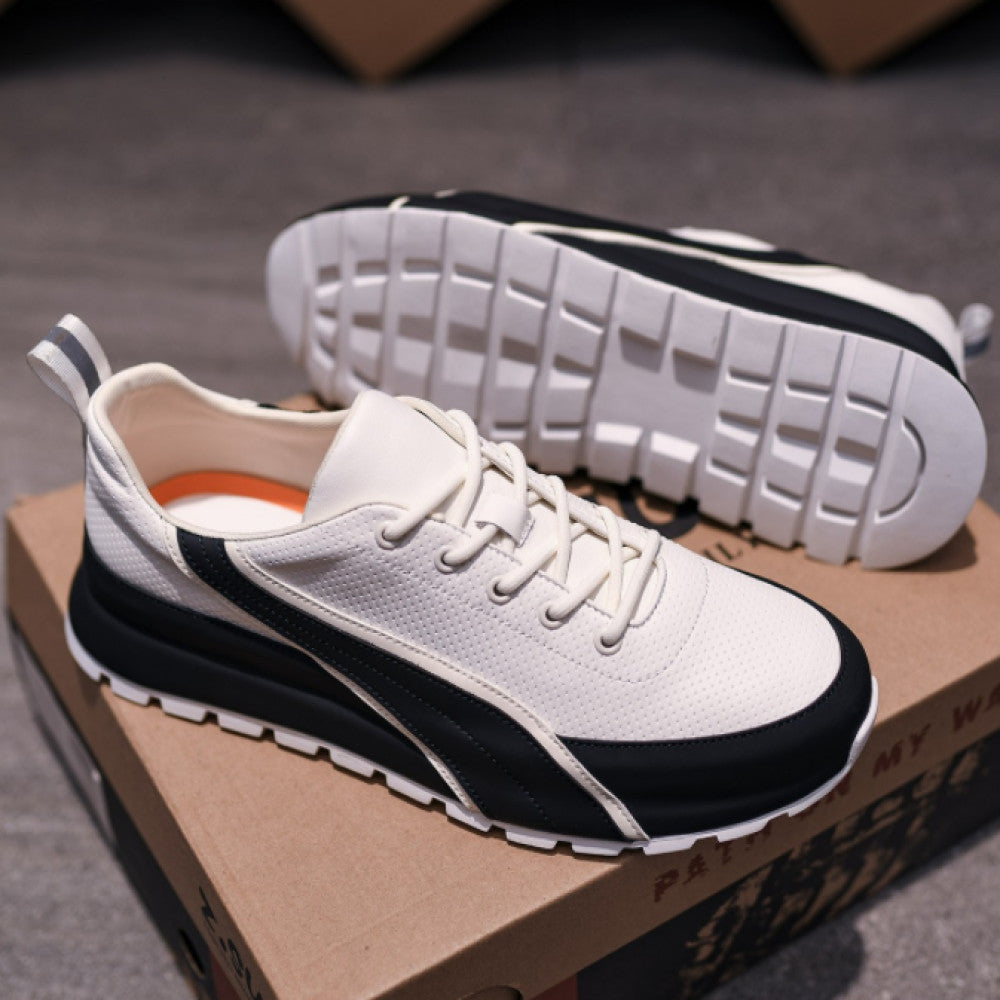 Zou Suo men s shoes genuine leather summer new versatile shoes comfortable breathable no smell foot shoes men s casual thick sole 3067 image 65
