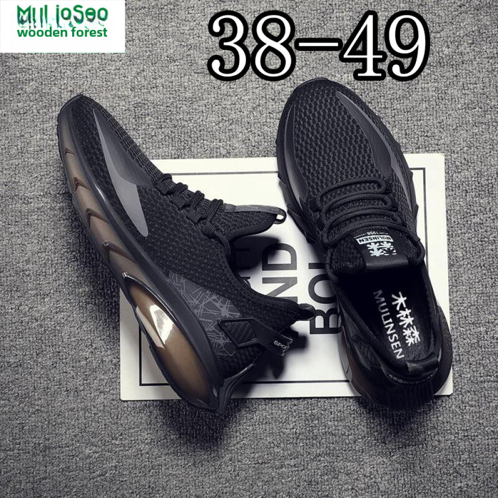 Mullinson Men s Shoes 2025 New Network Summer Breathable Flyknit Deodorizer Casual Oversized Thin Sports Coconut image 38