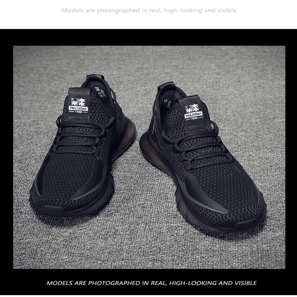 Mullinson Men s Shoes 2025 New Network Summer Breathable Flyknit Deodorizer Casual Oversized Thin Sports Coconut image 41