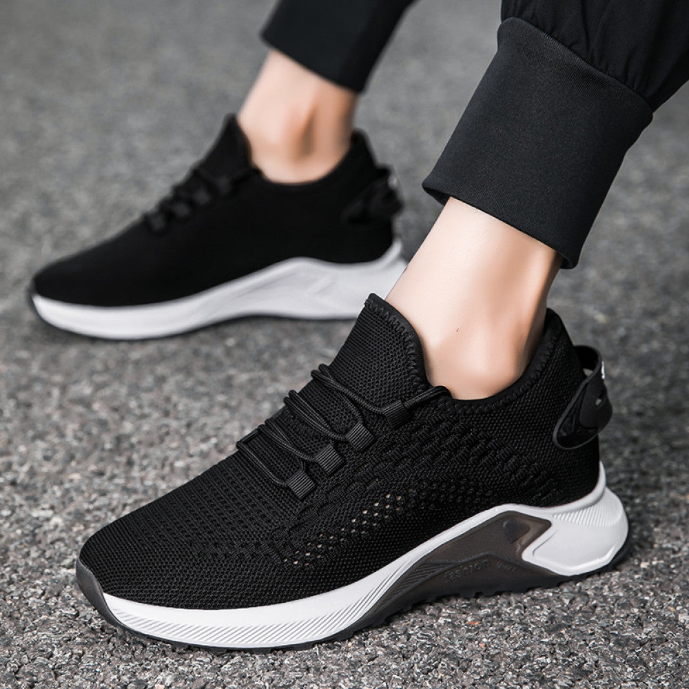 Sengao Fei woven shoes breathable mesh trendy shoes men s height increasing shoes 8cm sports and leisure versatile inner height increasing men s shoes 6cm image 55