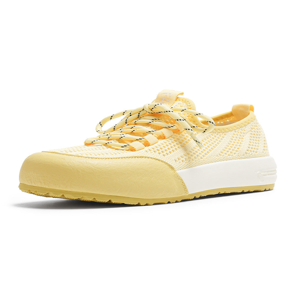 Real leather mesh white shoes for women in the summer of 2025 new round toe thick sole height increasing hollow thin breathable casual board shoes image 5