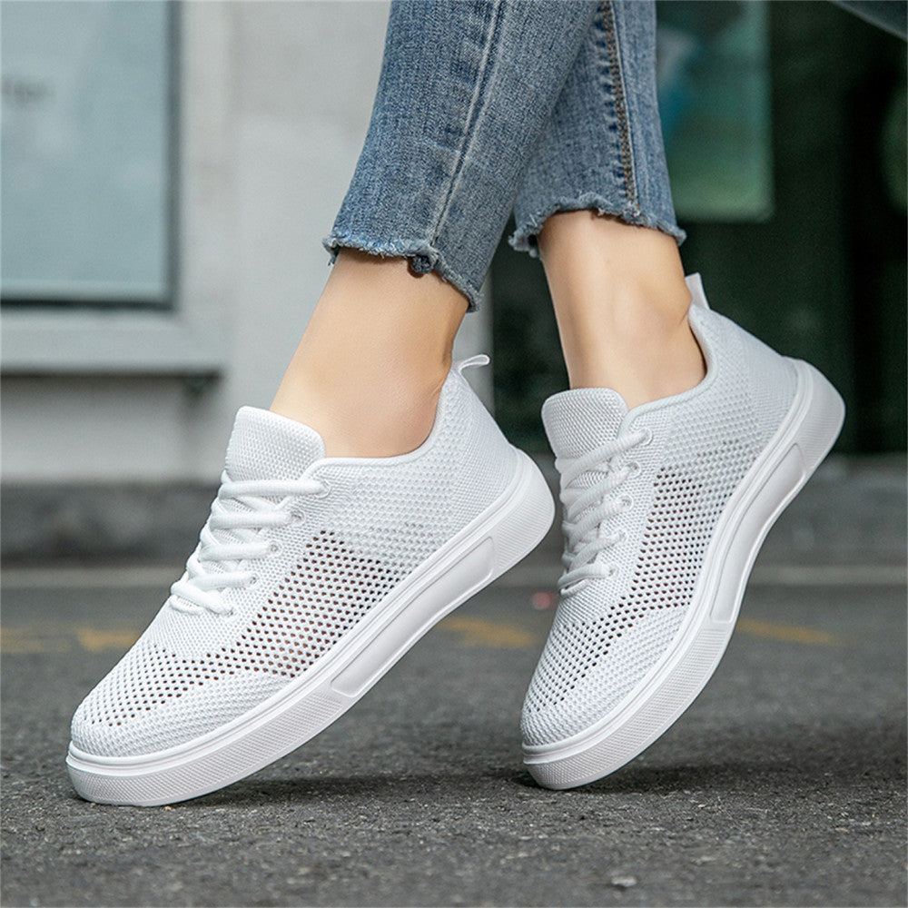 2025 new men s shoes summer mesh breathable shoes Korean style couple casual white sneakers student sports shoes