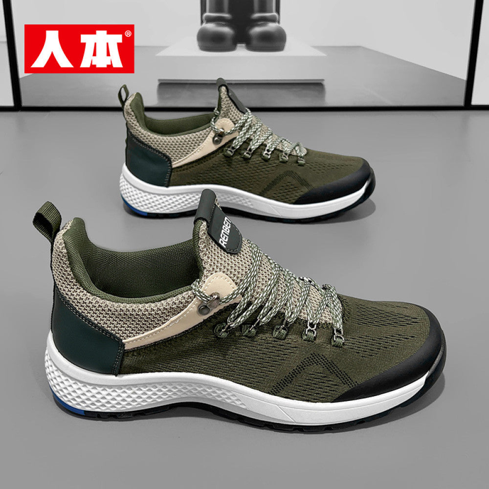Renben men s shoes 2024 summer sports casual shoes new men s lightweight non slip soft sole breathable deodorant running shoes image 48