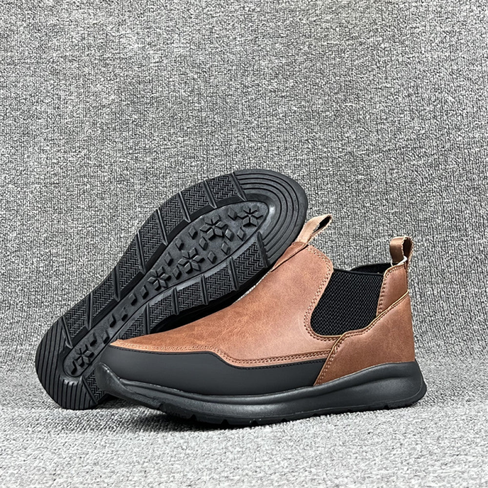 Japanese single women s shoes single boots casual Chelsea sports short boots waterproof non slip lightweight thick soled women s boots for autumn and winter image 52
