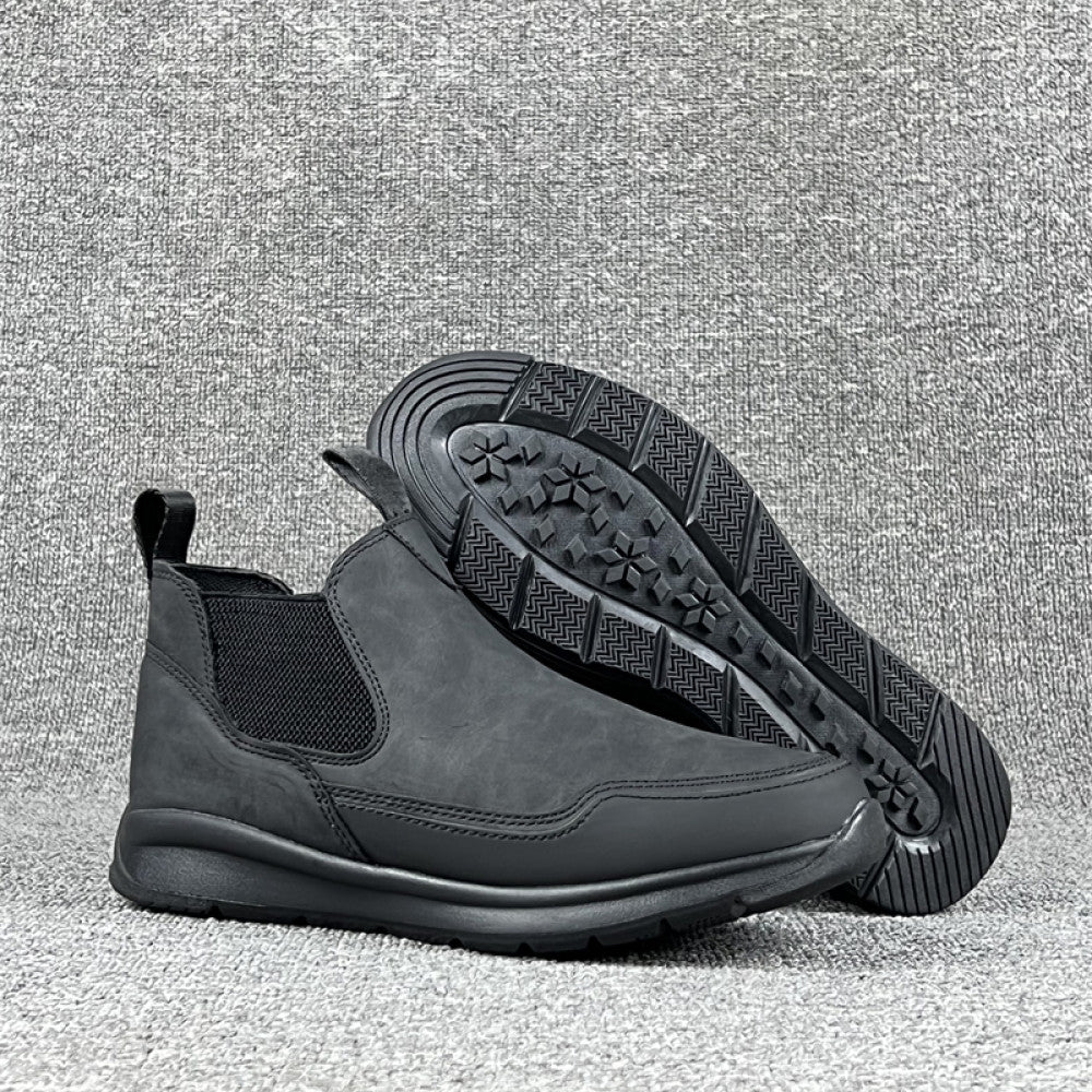 Japanese single women s shoes single boots casual Chelsea sports short boots waterproof non slip lightweight thick soled women s boots for autumn and winter image 9