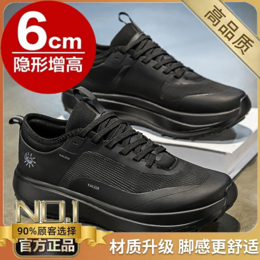 Men s shoes 2025 new summer casual versatile breathable explosive fashion anti slip thick sole height increasing dad shoes image 93