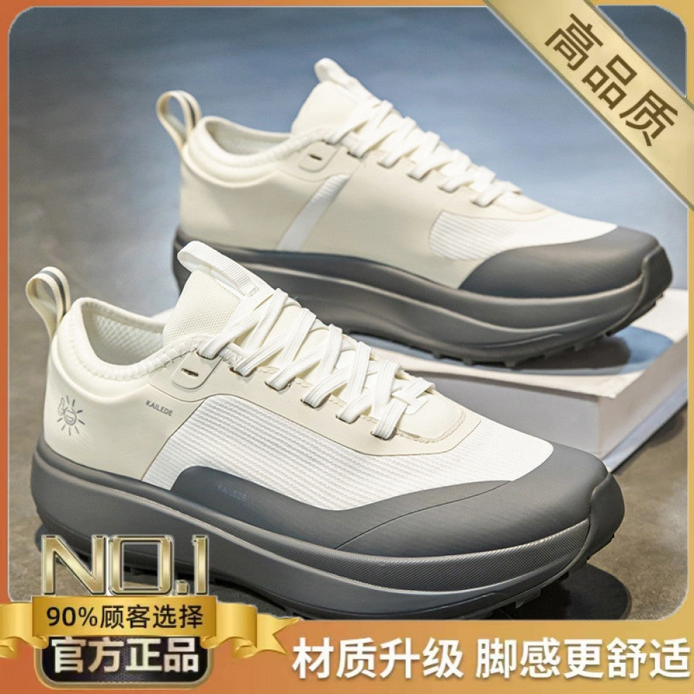 Men s shoes 2025 new summer casual versatile breathable explosive fashion anti slip thick sole height increasing dad shoes image 4