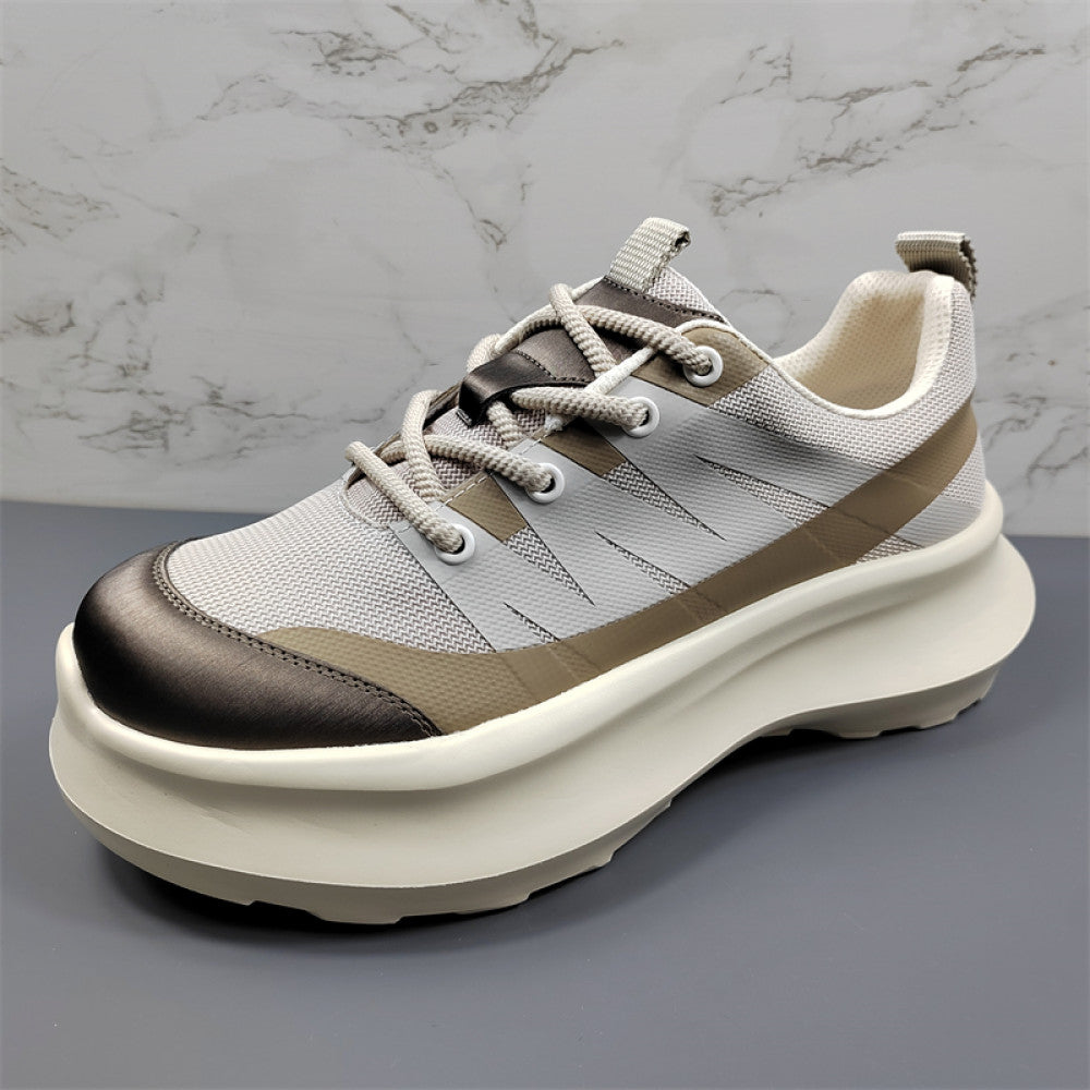European Station Thick soled Trendy Brand Men s Shoes Sports Leisure Versatile Breathable Lightweight Running Shoes Comfortable Height Raising Dad s Shoes for Men image 6