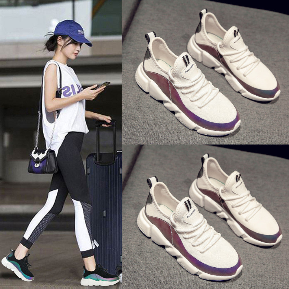 2024 summer new women s shoes lightweight running shoes versatile fashion niche trend ins sports breathable casual shoes image 1