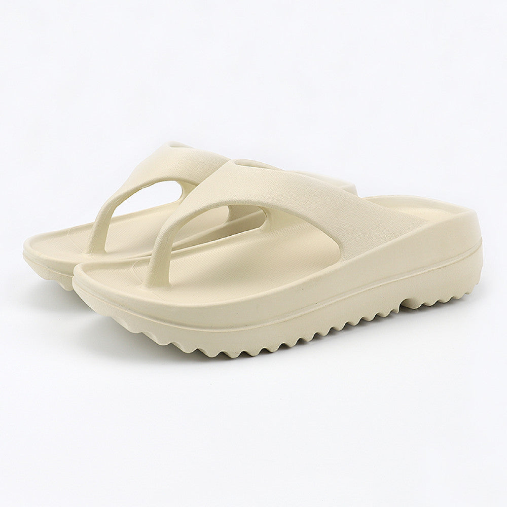 New herringbone slippers for women wearing summer fashion thick soled anti slip couple beach soft soled flip flops for men image 62