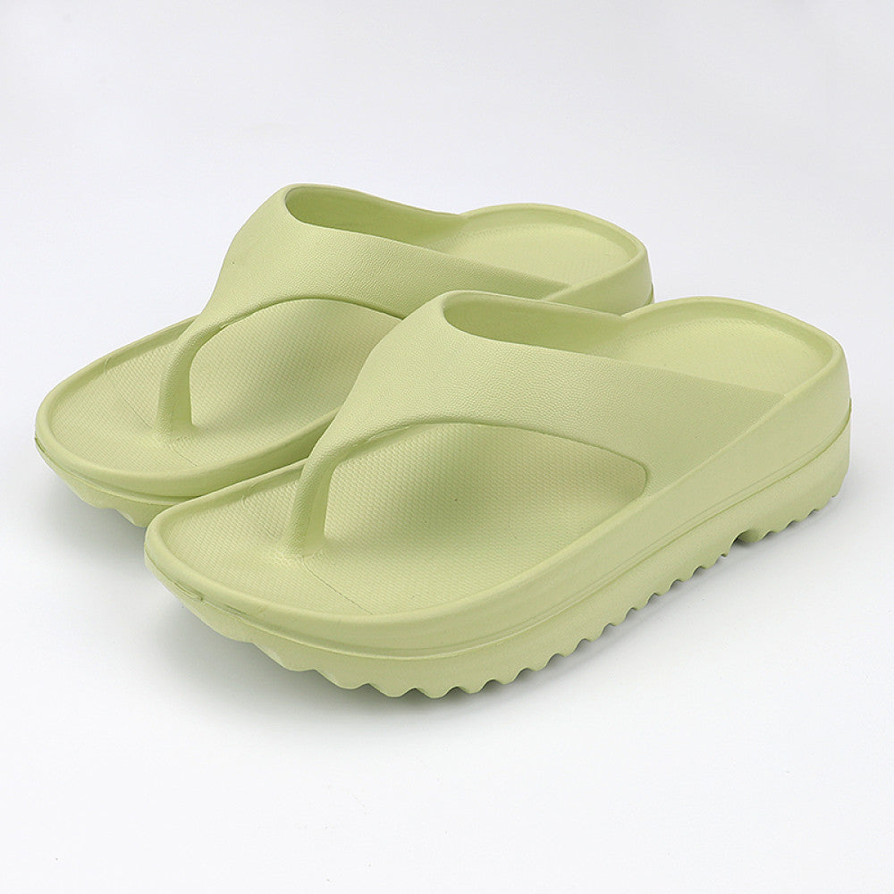 New herringbone slippers for women wearing summer fashion thick soled anti slip couple beach soft soled flip flops for men