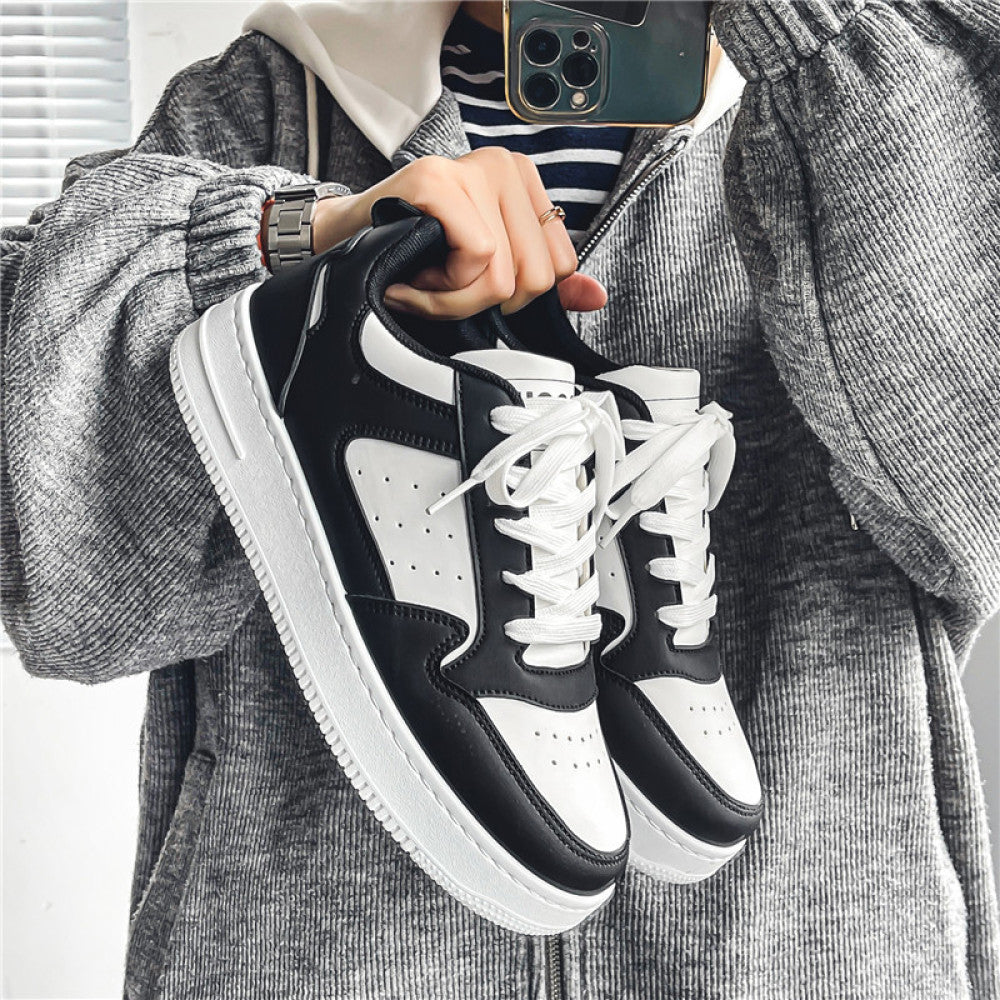 Leak free foreign trade men s work shoes summer breathable all black casual canvas board shoes men s mesh work trendy shoes image 62