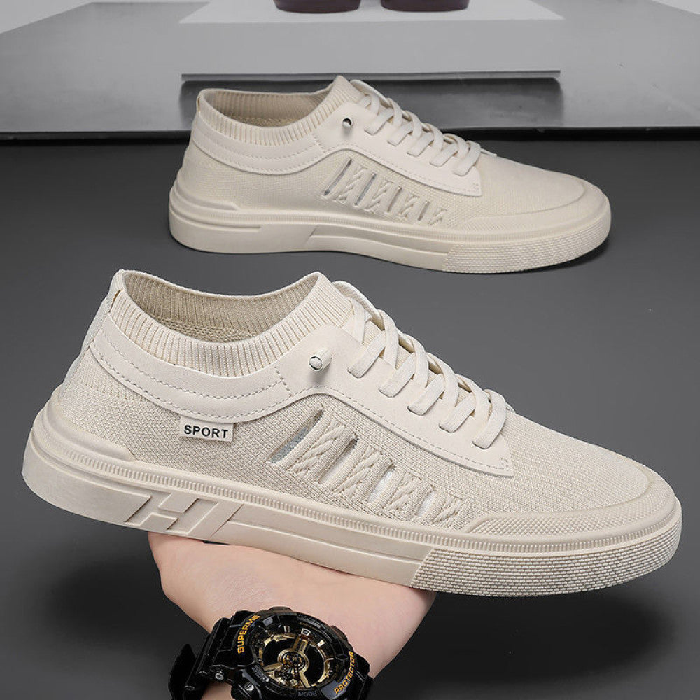 Men s shoes spring 2024 new sports casual cloth shoes men s work canvas men s linen flat shoes
