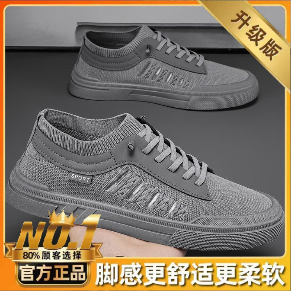 Men s shoes spring 2024 new sports casual cloth shoes men s work canvas men s linen flat shoes image 55