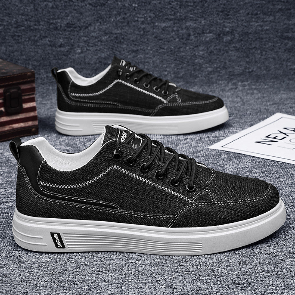 Old Beijing Cloth Shoes 2025 Summer Breathable Soft soled Work Shoes for Men Retro Lightweight Casual Board Shoes for Men