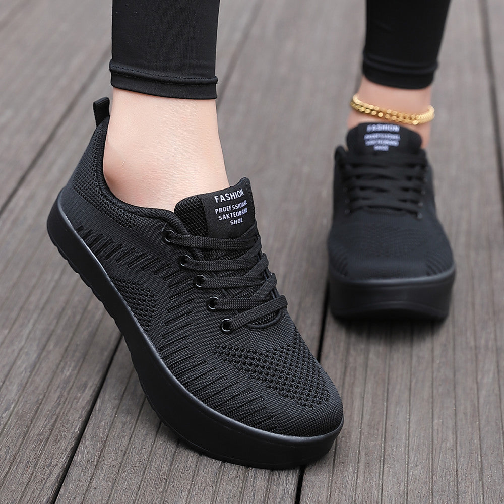 Corrective fitness negative heel shoes for women s lumbar spine in summer mesh breathable front and back high and low casual shoes stretch shoes image 48