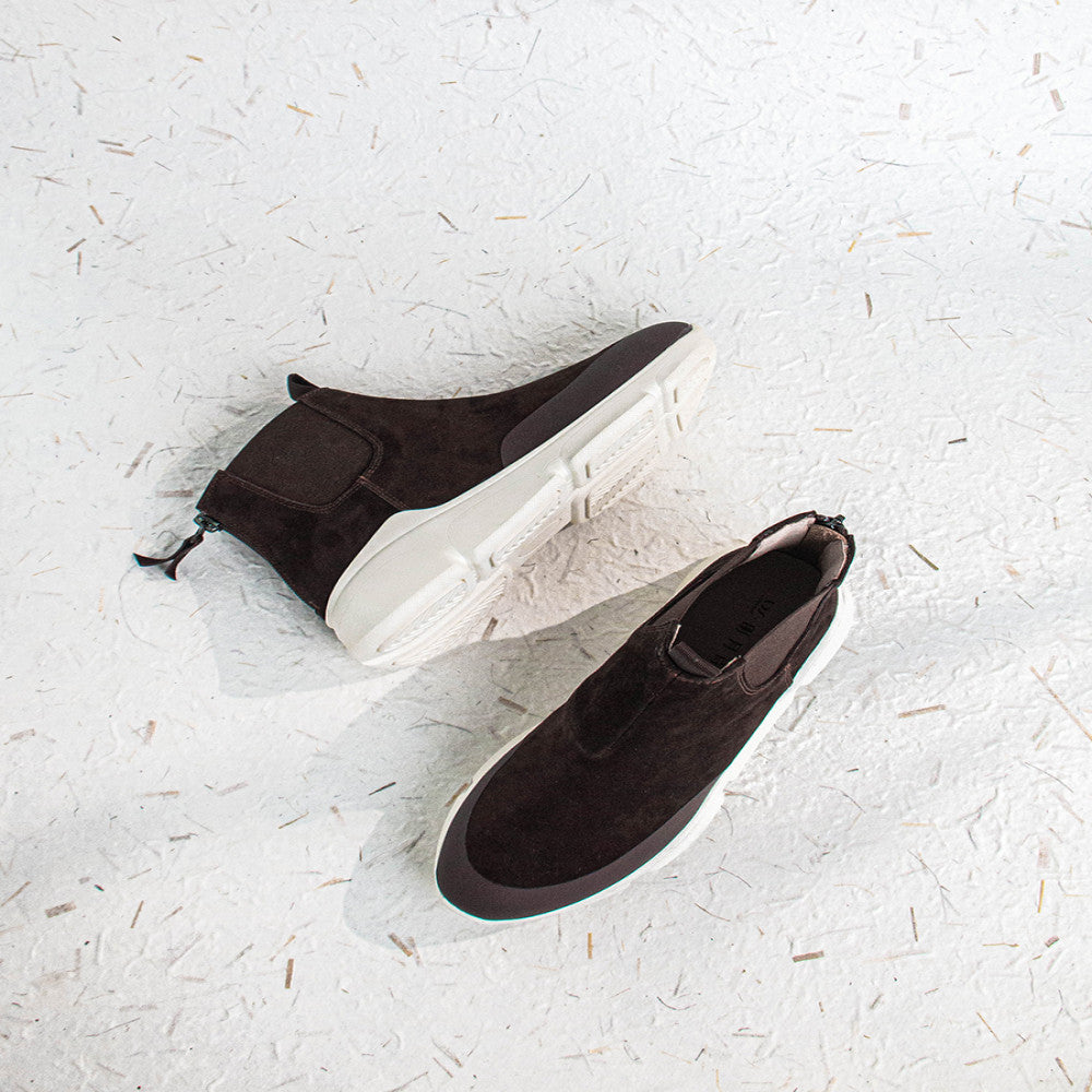 Seasonal clearance Matte leather Chelsea boots sporty and casual thick soled boots image 3