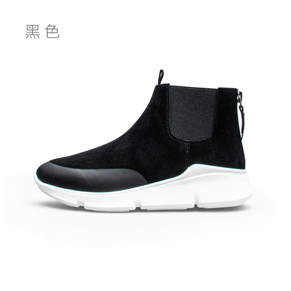 Seasonal clearance Matte leather Chelsea boots sporty and casual thick soled boots image 20