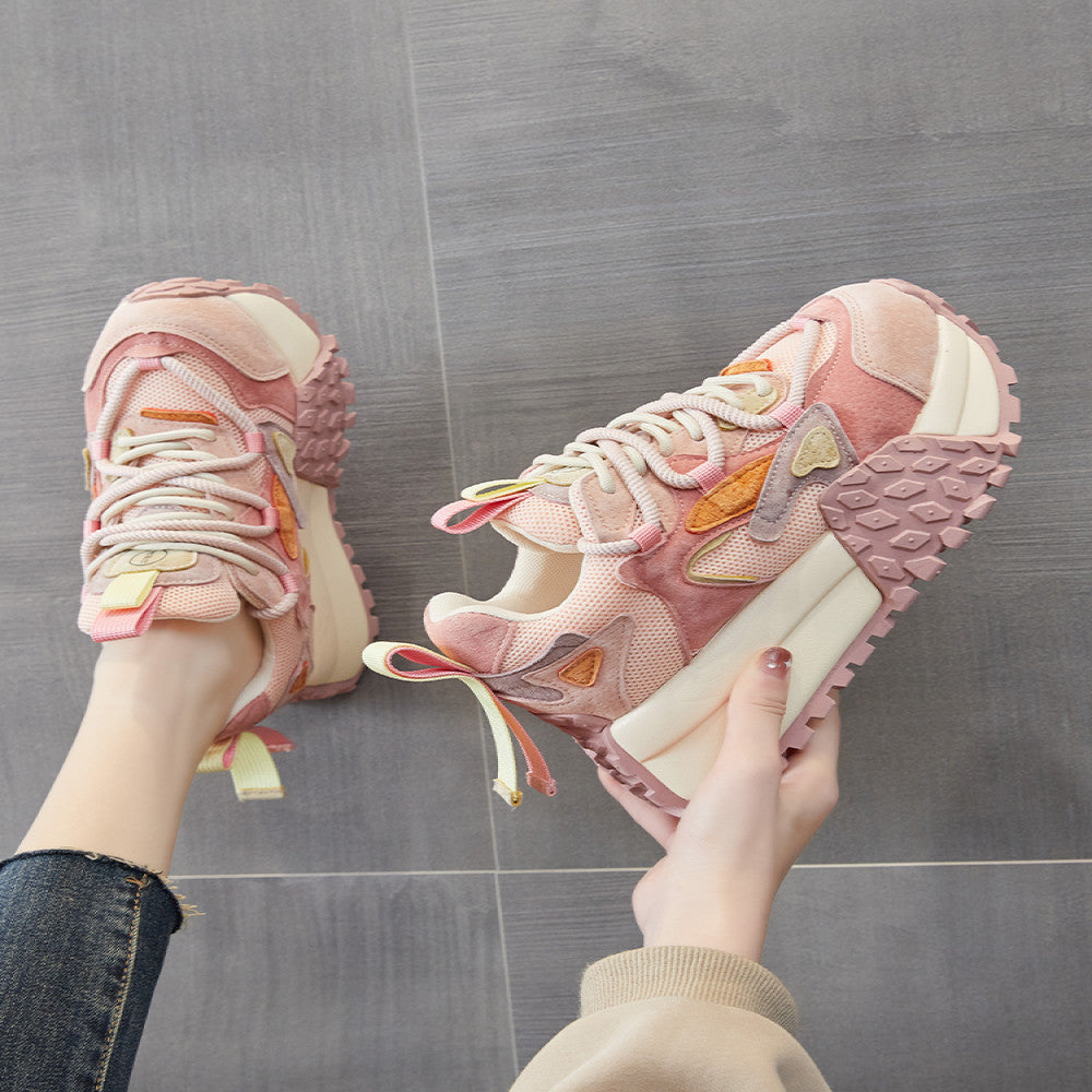 This year s popular dad shoes for women 2025 autumn new thick soled height enhancing small casual versatile sports shoes image 3